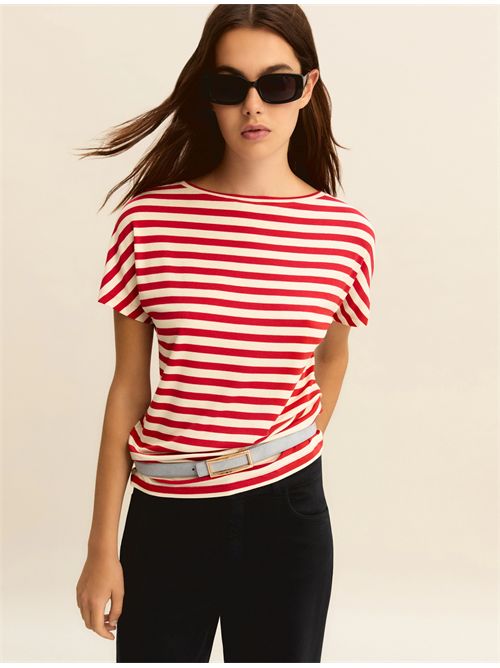 T-shirt in jersey stretch - ROSSO EMME MARELLA | EMMFERVIDA280/013